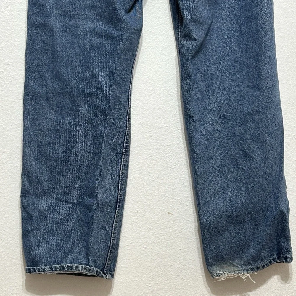 Real Ranch Blue Denim‎ Medium Wash Regular Fit Workwear Jeans Men's Size 34 X 30